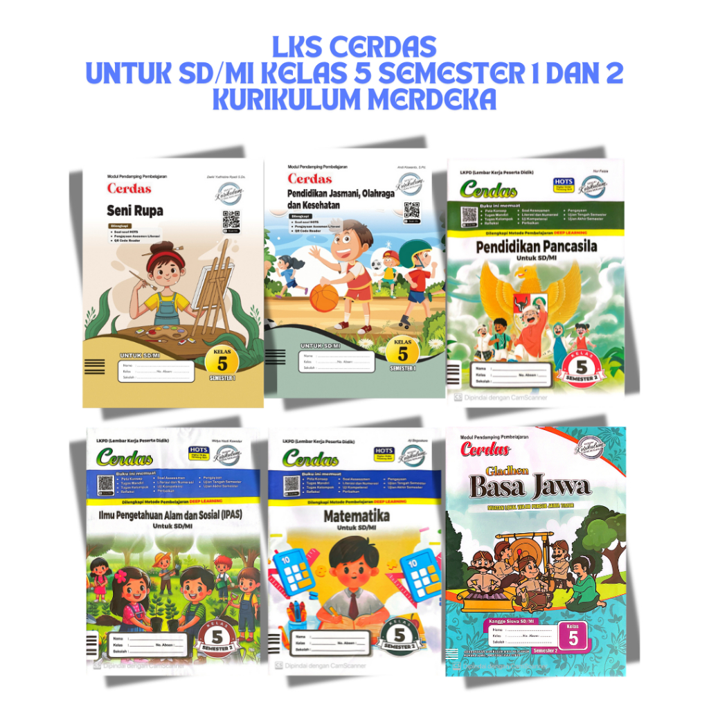 LKS Cerdas untuk SD/Mi Kelas 5 Semester 1 dan 2 Kurikulum Merdeka