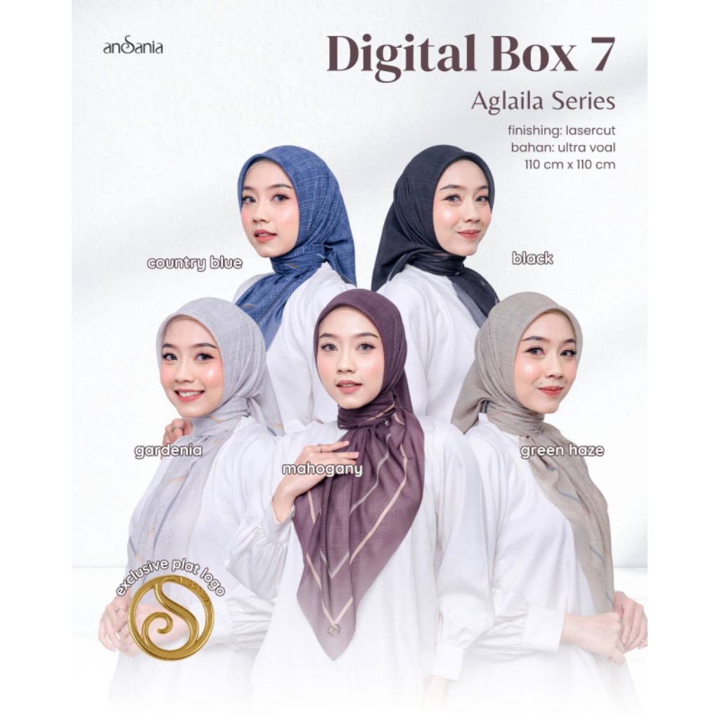Segiempat Digital Box Ansania | Segiempat Motif Premium Box | Segiempat Motif Premium Ansania