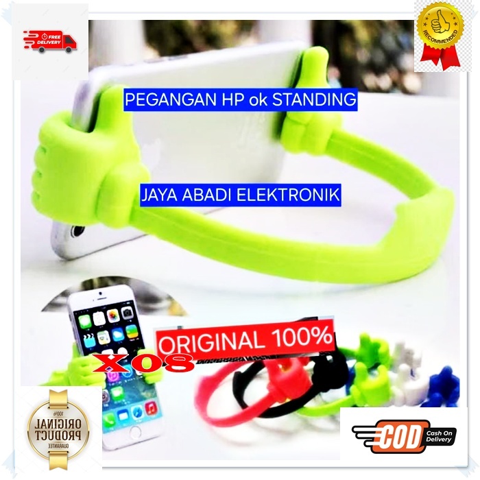 X08 Ok STANDING HOLDER JEPIT HP FLEXSIBLE ORI 100% Stand Handphone Lazy Pod Arm Tripod FLEXSIBEL HAN