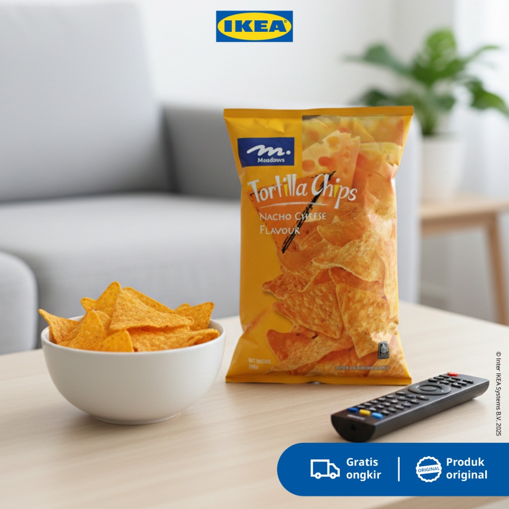 MEADOWS Snack /  Makanan Ringan Keripik Tortilla Jagung / Corn Tortilla Chips 198gr