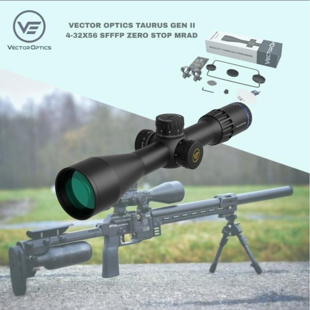Telescope Vector Taurus Gen II 4-32x56 Sf Ffp -Zero Stop