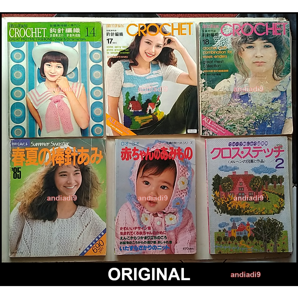 BUKU MEMBUAT MENJAHIT PAKAIAN MERAJUT DRESSMAKING CROCHET 14 17 18 BAHASA MANDARIN – INGGRIS SUMMER 