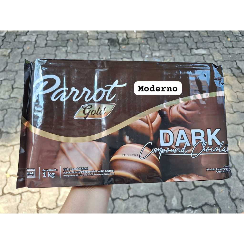 Parrot Gold Dark Compound chocolate 1 kg