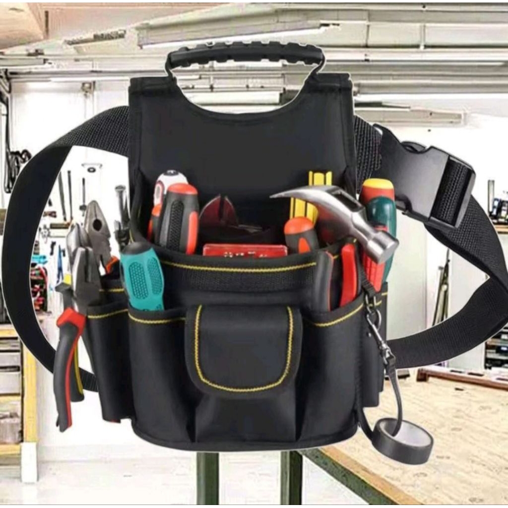Tas pinggang teknisi listrik/tas penyimpanan alat alat tukang dan teknisi tas pinggang teknisi profe
