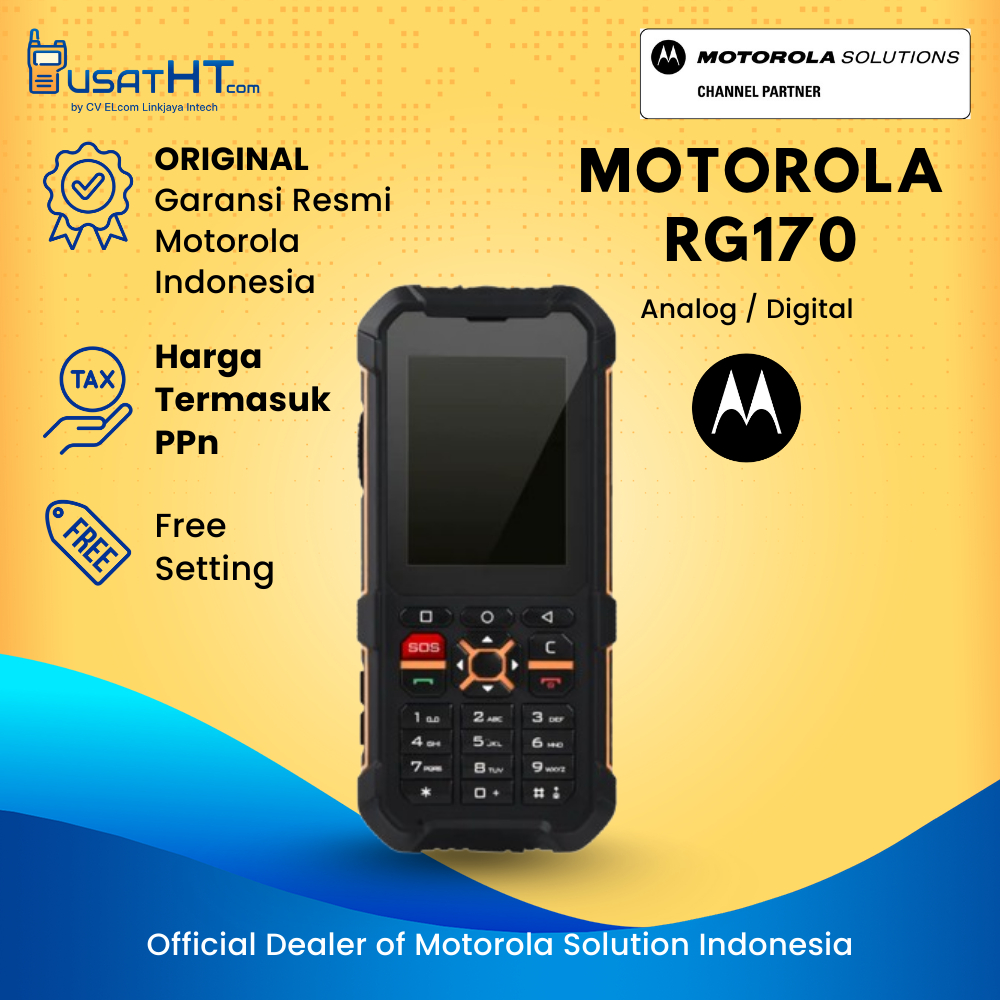 Radio HT PoC Push On Cellular Motorola Wave PTX RG170 RG 170 Garansi Resmi 1 Tahun 100% ORIGINAL