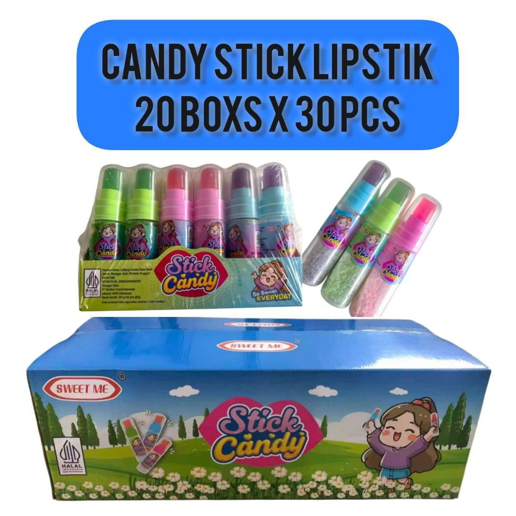 SWEET ME PERMEN STICK LIPSTIK/CANDY STICK LIPSTIK ISI 30