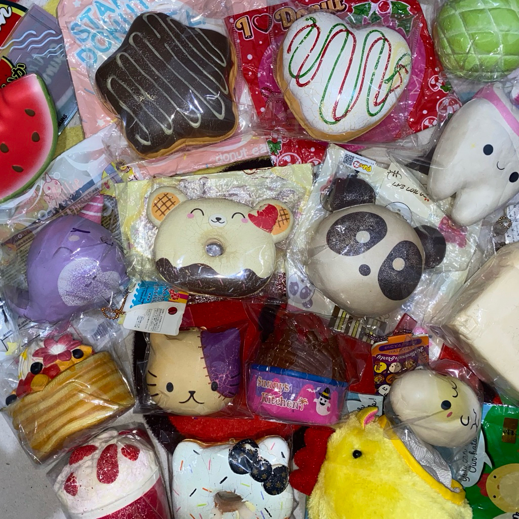 PRELOVED SQUISHY MURAH IB PEACH, HK DONUT, YB, PM ANIMAL BUN, CDN DLL