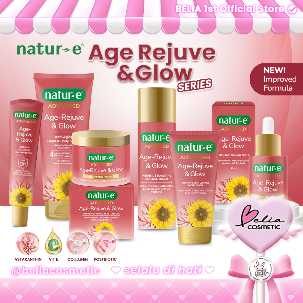 [ BELIA ] NATUR-E Advanced Age-Rejuve & Glow Anti-Aging Series | 4x Moisturizing With Hyaluronic Aci