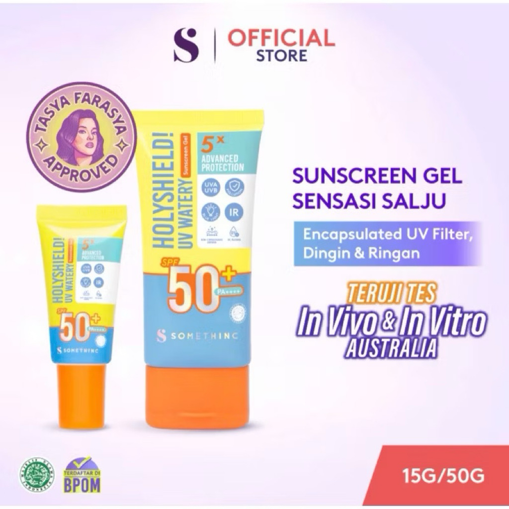 [In Vivo & In Vitro Certified] SOMETHINC Holyshield UV Watery Sunscreen Gel SPF 50+ PA++++ - Physica