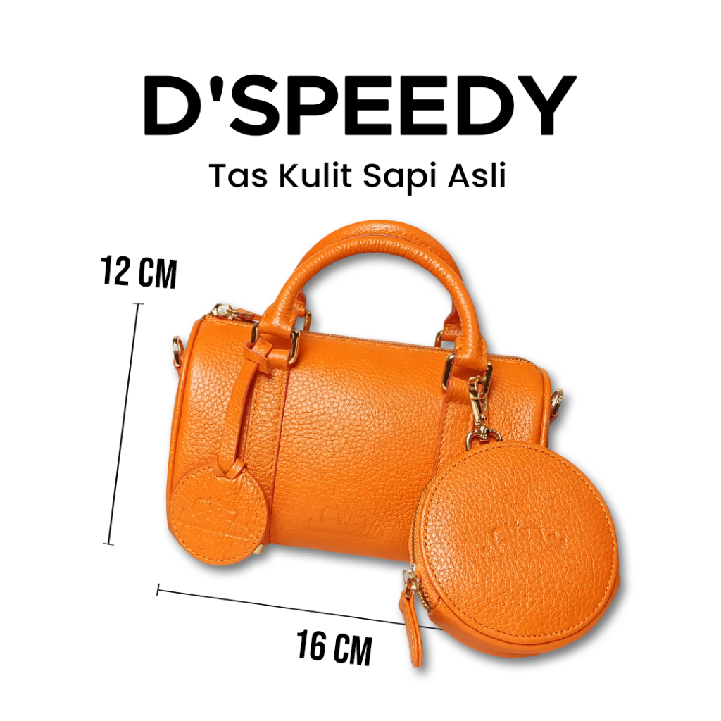 D'SPEEDY Mini Bag | Shoulder Bag | Tas Wanita | Tas Mini | Tas Bahu | Tas Tenteng |Tas Kulit Sapi As
