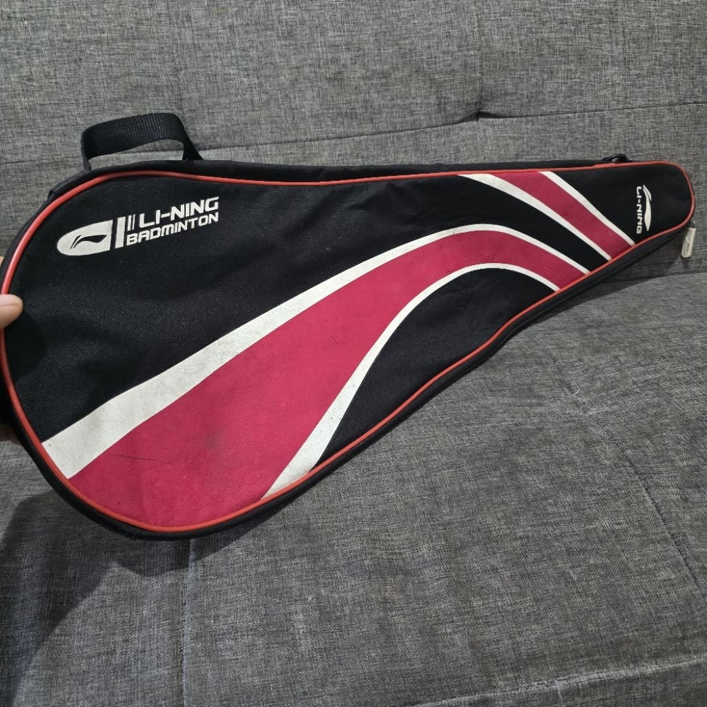 tas raket bulu tangkis badminton li-ning