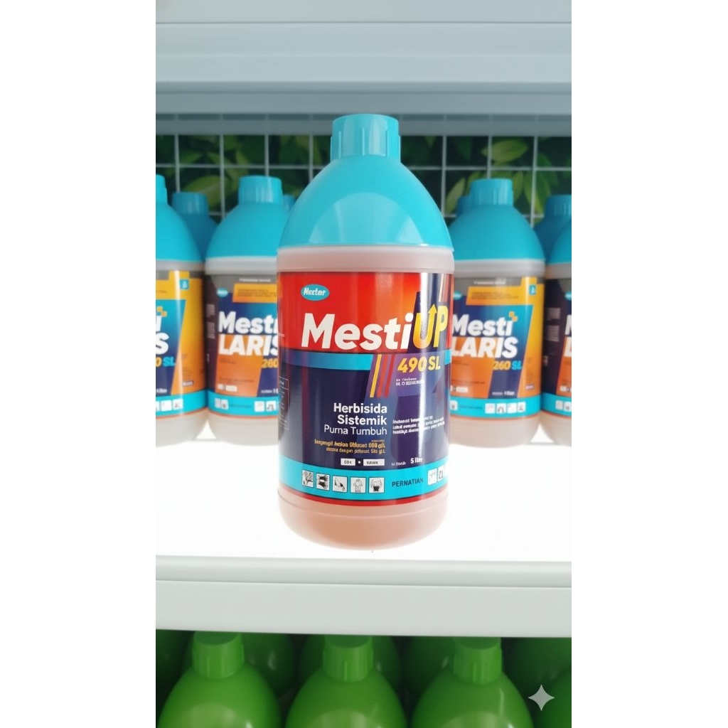 Mesti Up 490 SL Herbisida selektif purna tumbuh