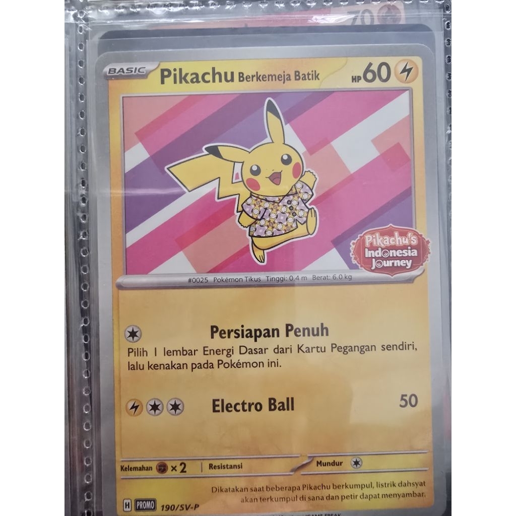 Pikachu berkemeja batik limited RARE