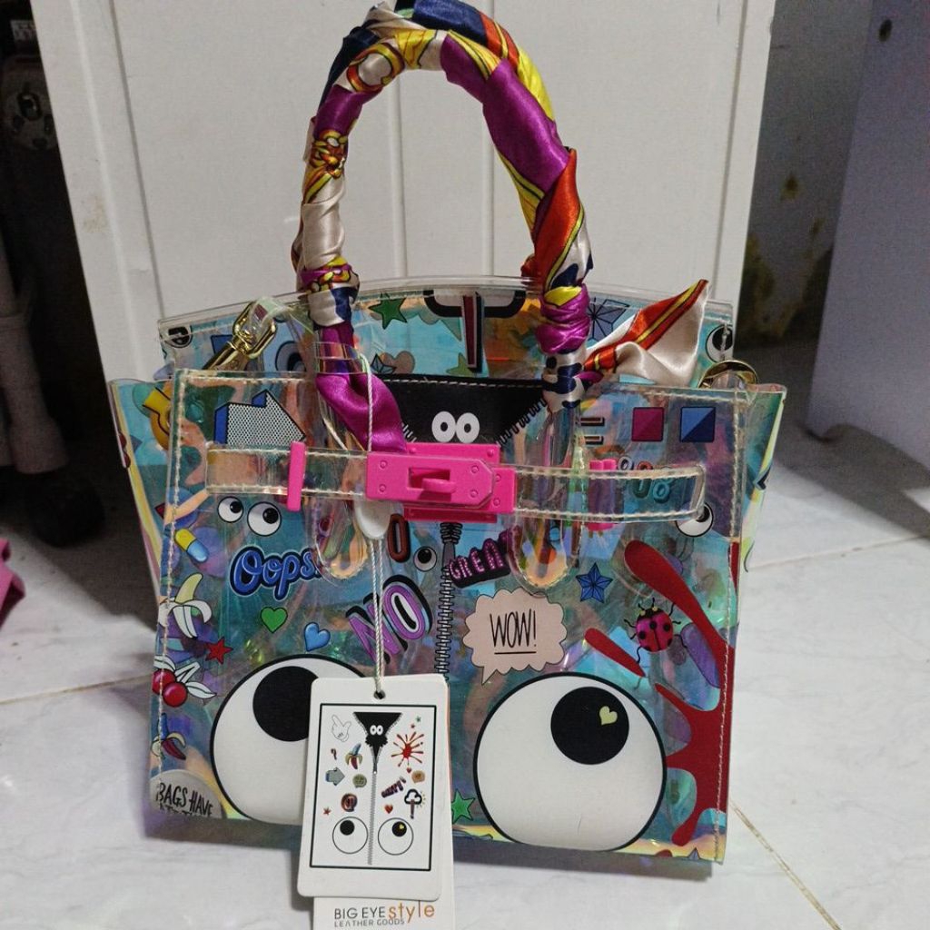 preloved tas eye theme bag