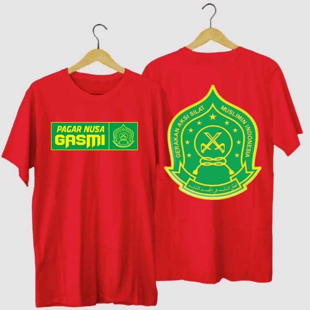 KAOS & SINGLET GASMI WARNA HITAM & MERAH