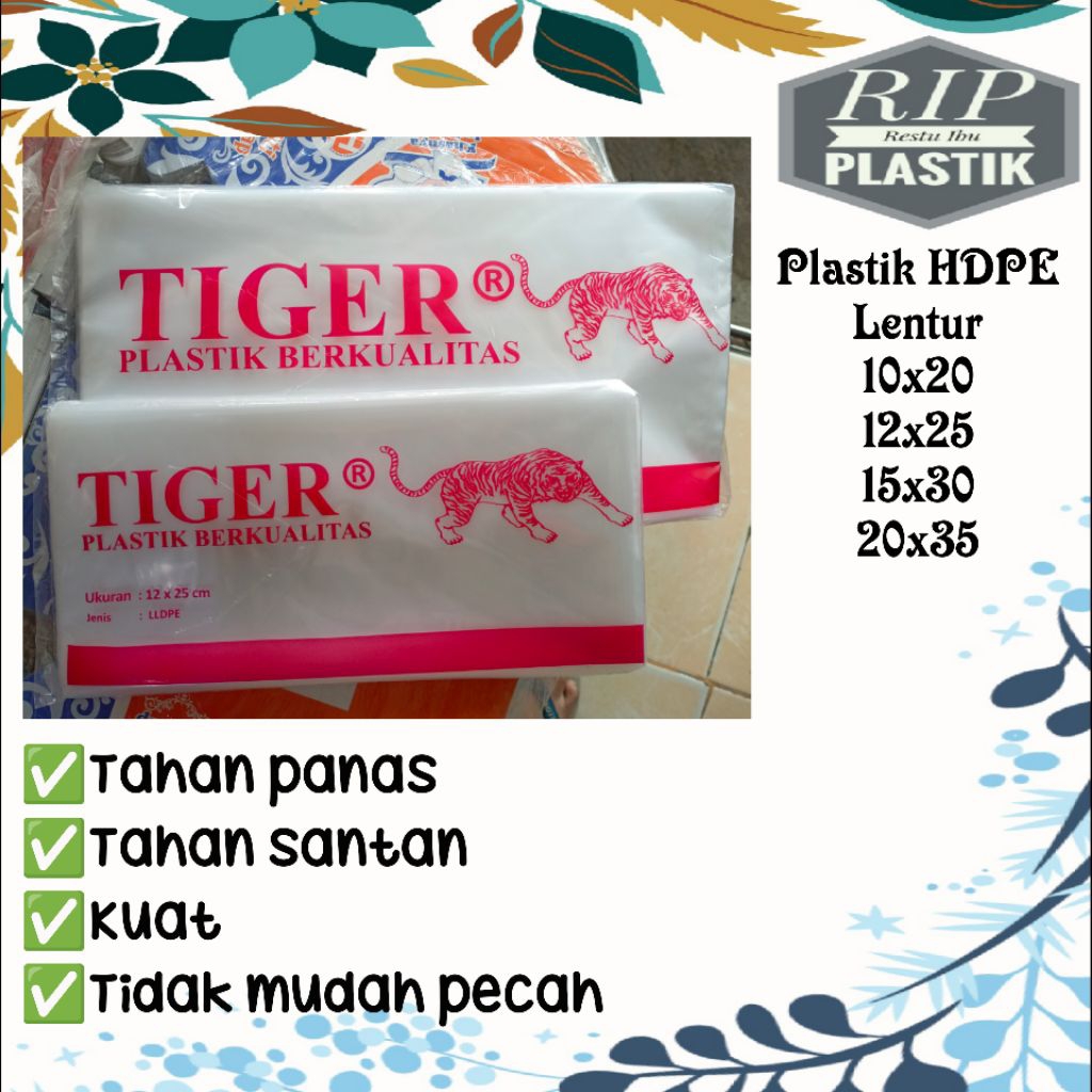 plastik tiger kiloan/plastik santan/plastik tebal/hdpe tiger/plastik gula