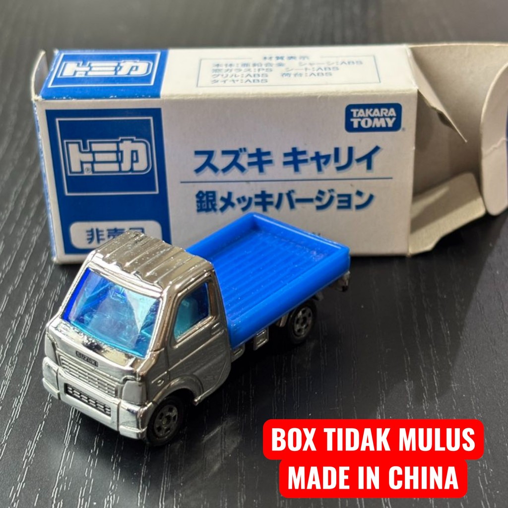 Tomica Suzuki Carry Silver Biru Diecast