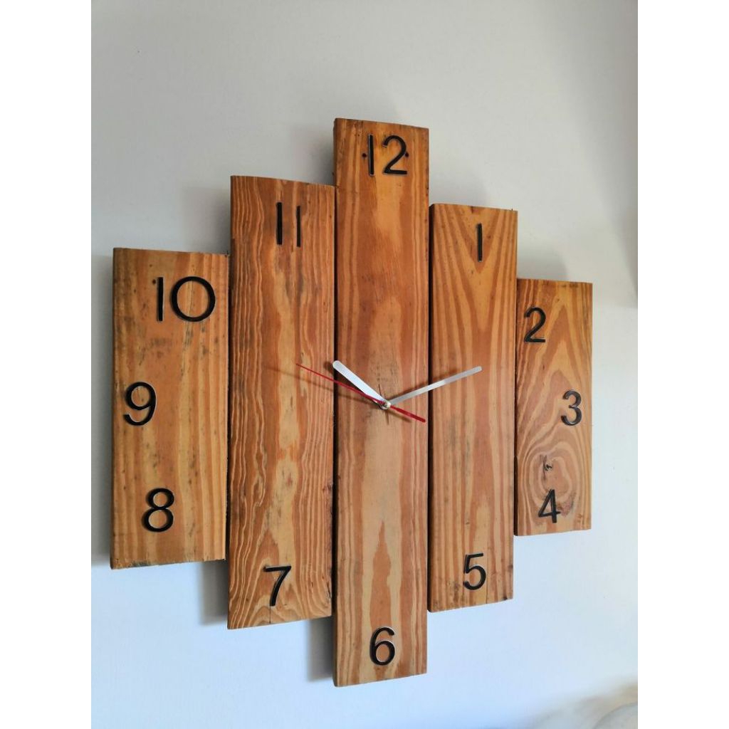 Jam dinding kayu jati belanda klasik elegan