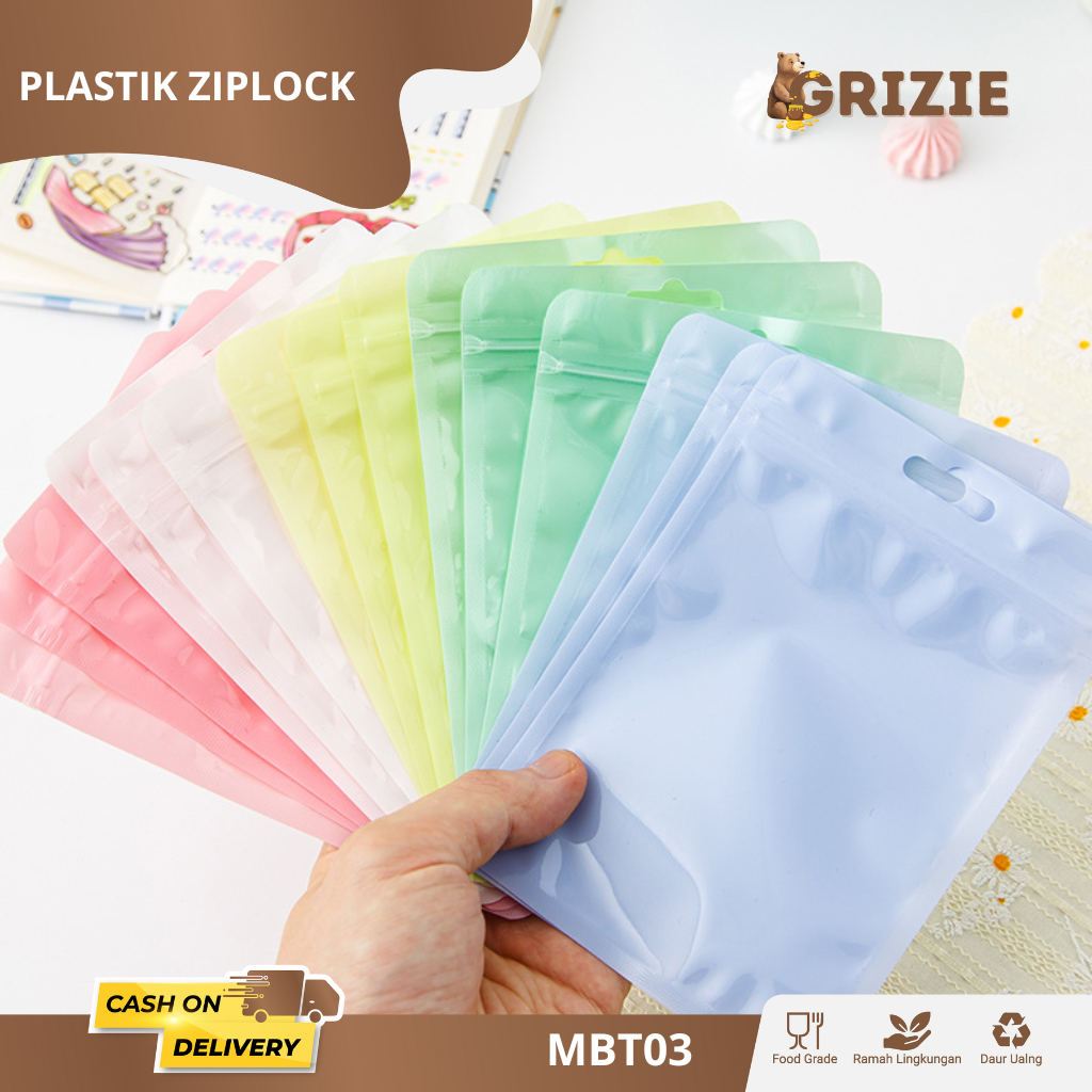 Plastik Ziplock Warna Pastel / Plastik Ziplock Warna Pastel / Plastik Ziplock Hologram / Plastik Zip