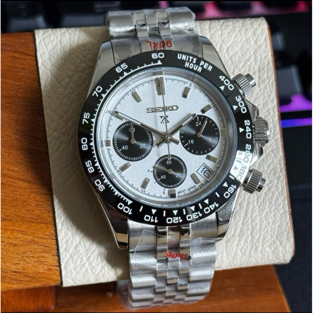 Seikomod Daytona Panda Date VK63 Chronograph Exclusive