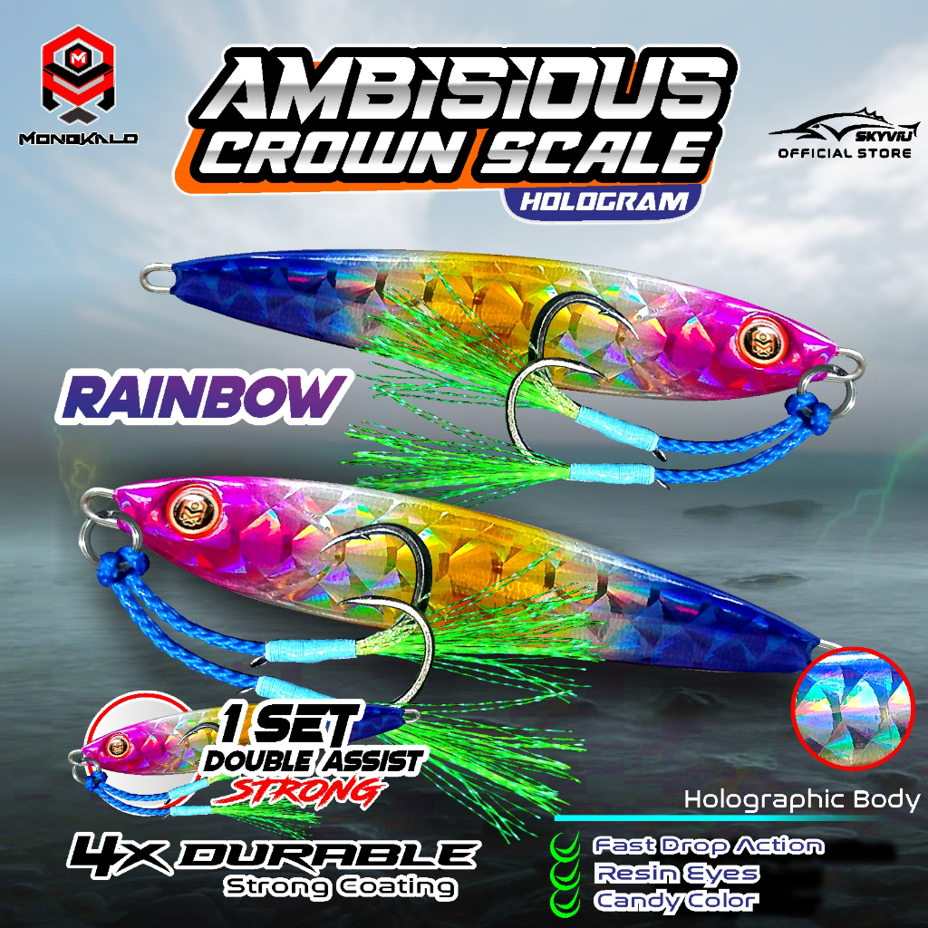 Mongkalo Ambisious Kipas noGID noMotif Candy 100 Rainbow