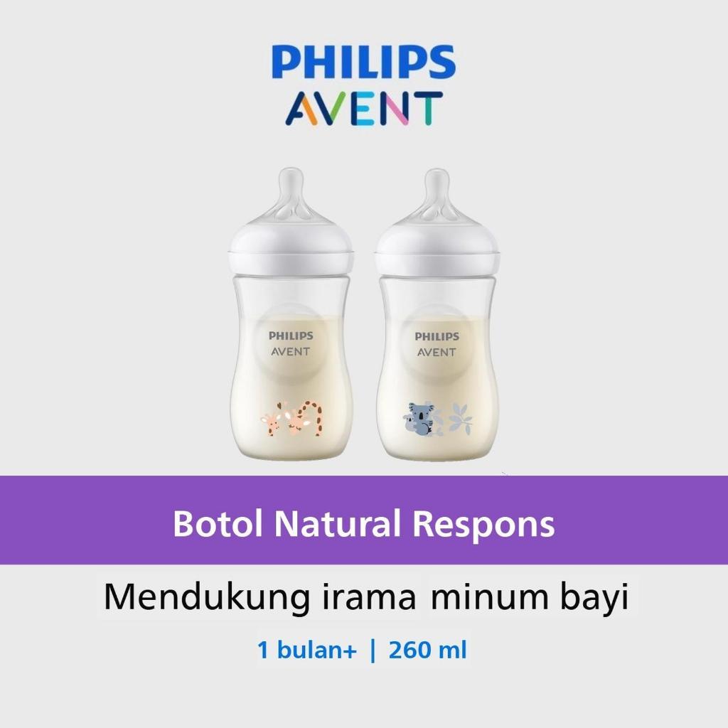 Philips Avent Natural Response Bottle Single 3.0 Deco 260ml Botol Susu Bayi Anak SCY903/67 Koala SCY