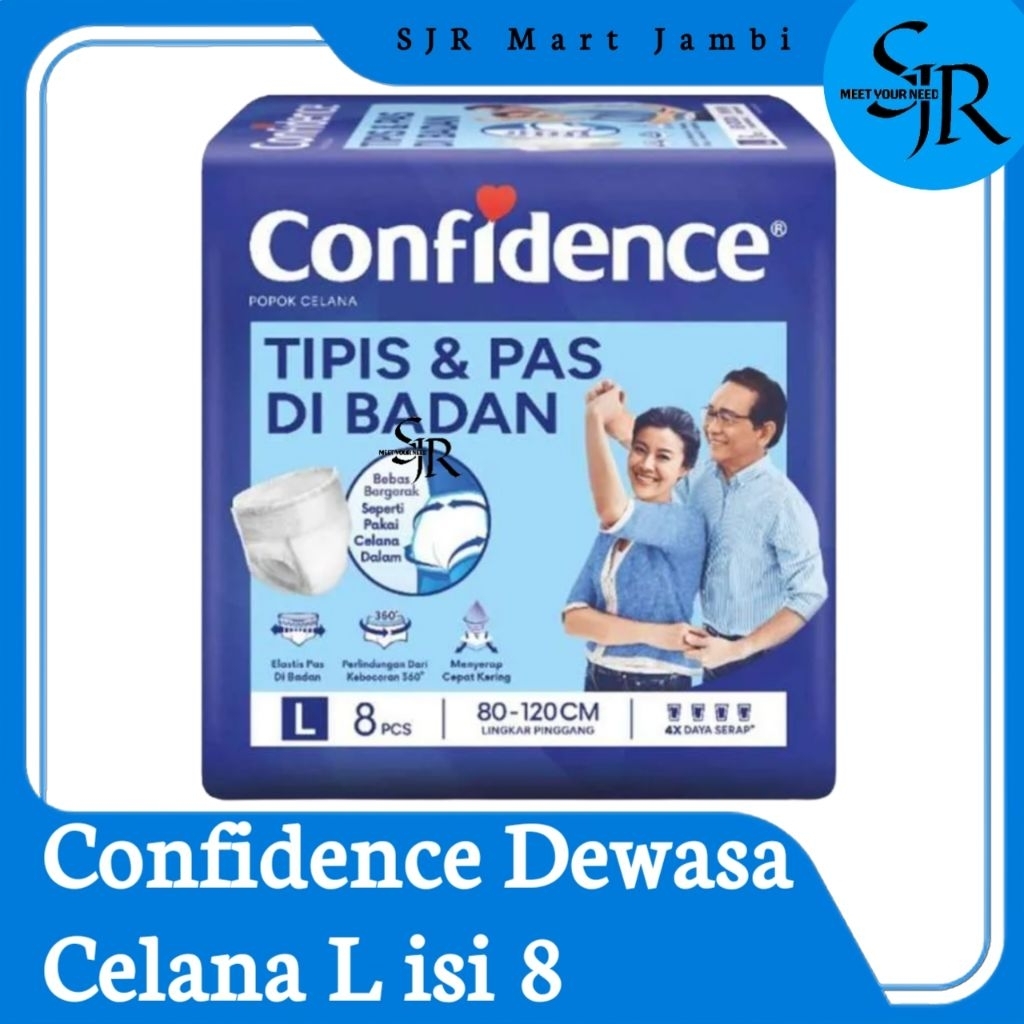 [Pampers Dewasa] Confidence Pants L isi 8 - Popok Celana Dewasa