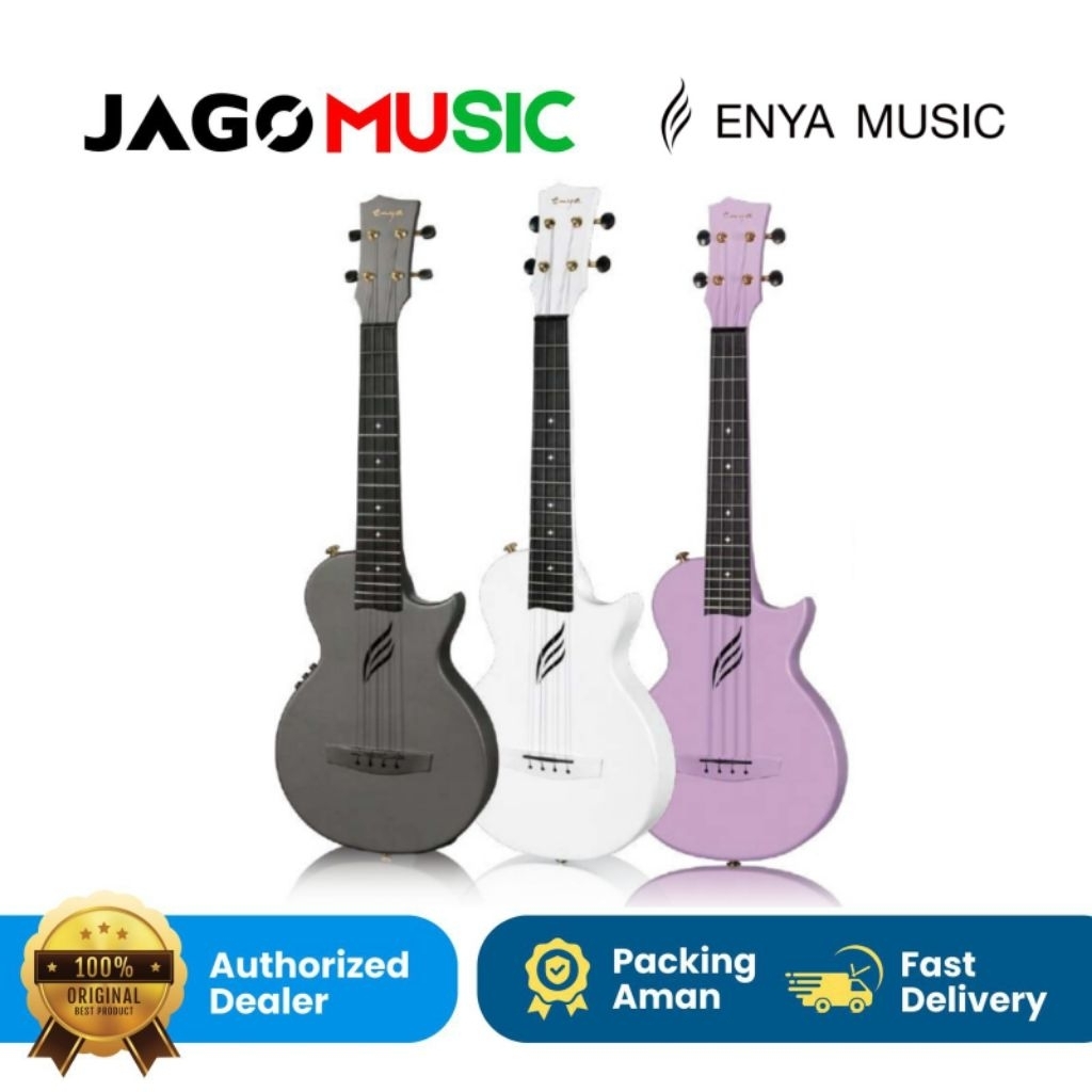 Ukulele Elektrik Enya Nova UE Pro Tenor Travel Ukulele Carbon Fiber
