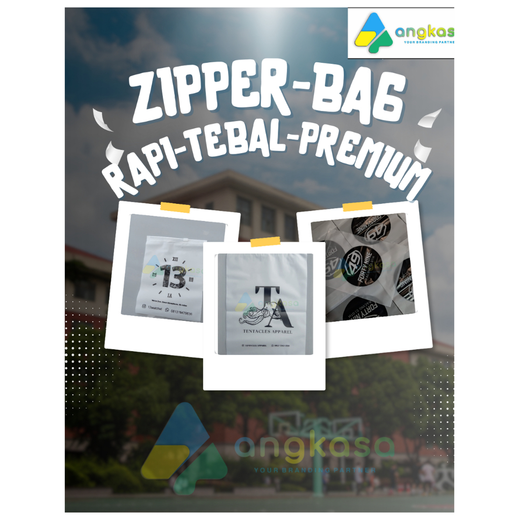 (TEBAL 100 PCS) PLASTIK ZIPPER DOFF plastik packaging hijab premium plastik packaging baju