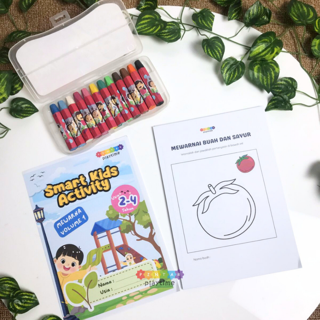 Lembar Aktivitas Mewarnai Anak PAUD TK - Worksheet Smart Kids Activity Coloring - Worksheet Mewarnai