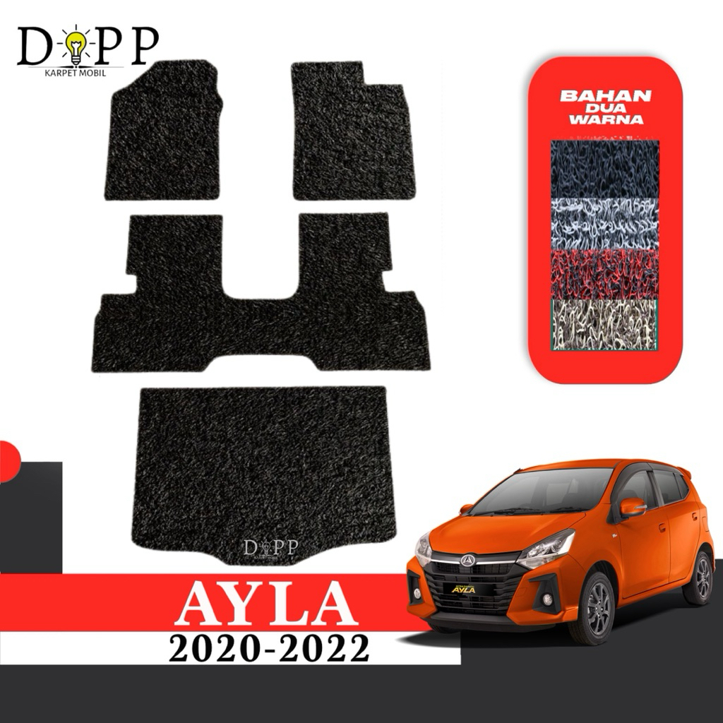 Karpet Mobil Ayla / Karpet Mobil Mie Bihun Daihatsu Ayla 2020-2022 Bahan Premium