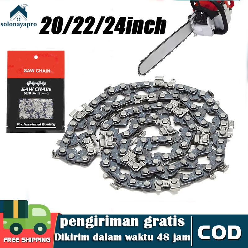 Chainsaw blade Rantai chainsaw 20Inch/22Inch/24 Inch Chainsaw Chain Aksesori rantai gergaji listrik 