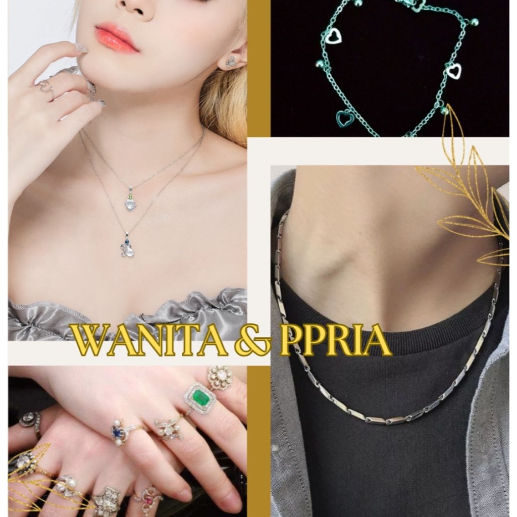 BEST SELLER Cincin Kalung Liontin Gelang Stylish Bikin Kamu Mempesona - Bahan Premium Anti Karat Ant