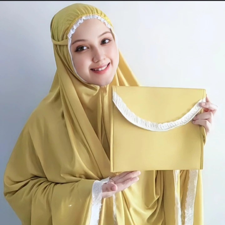 KhadijahLabel Hampers Mukena Set Dewasa Jumbo Arunika Spesial Gift