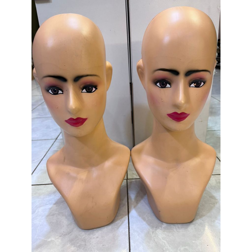 Aftalovers|| MANEKIN KEPALA DEWASA| Jual Patung Kepala Jilbab Dewasa second 90% mulus
