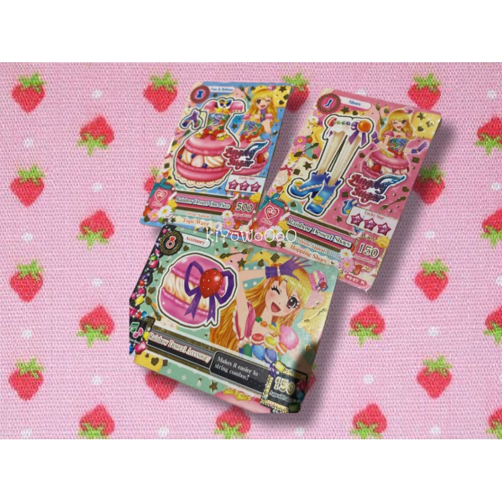 Kartu Aikatsu Ichigo Set Angely Sugar Rainbow Dessert