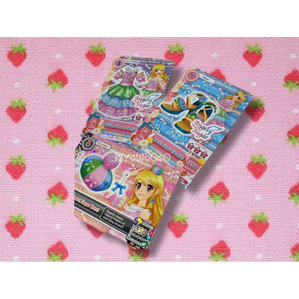 Kartu Aikatsu Ichigo Angely Sugar Card Set Pastel Sugar