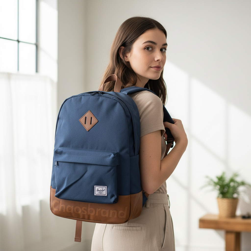 Herschel Heritage Backpack - Navy/Tan (Defect) Original
