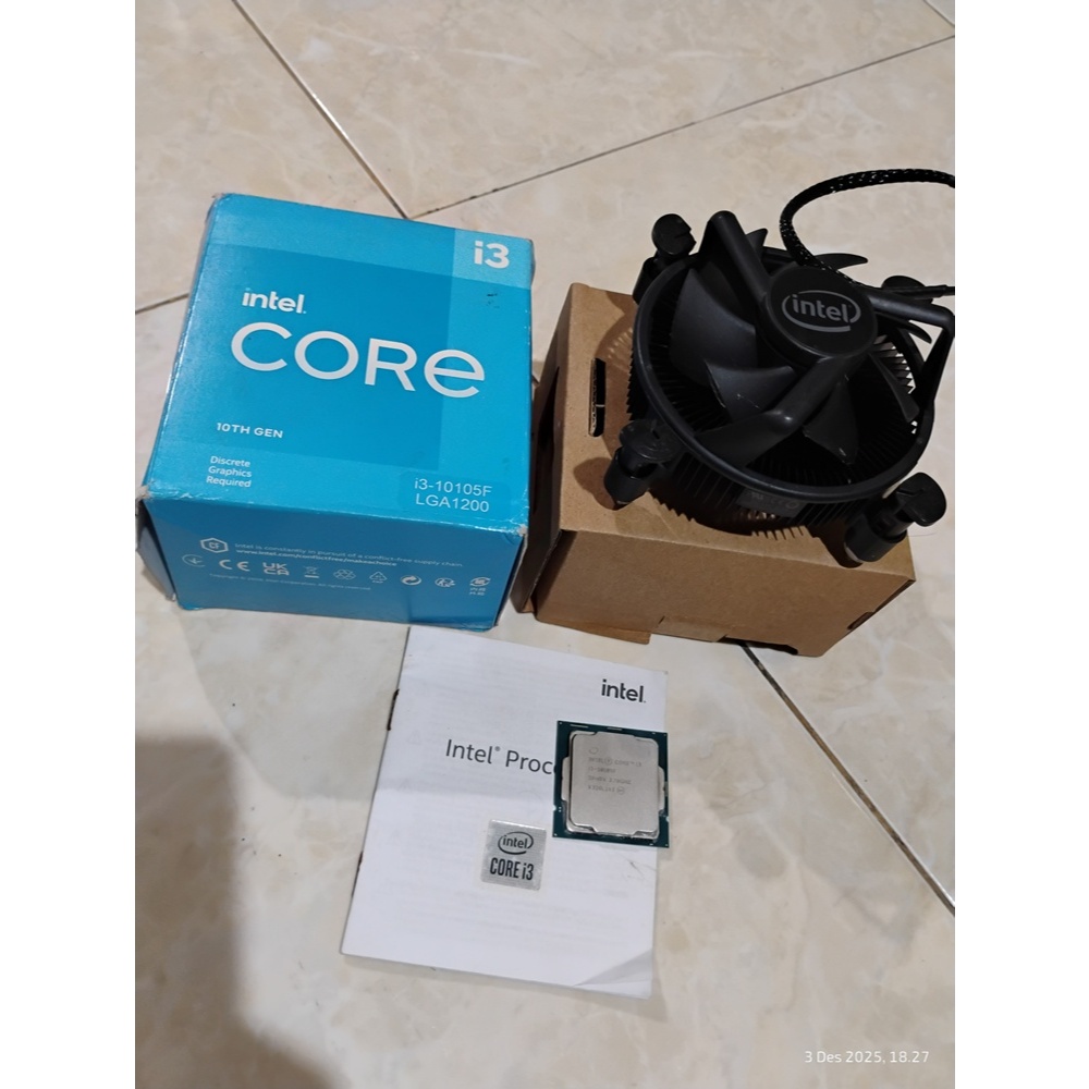 Intel® Core™ i3-10105F Box 3.7GHz - 4.4GHz 4C 8T 65Watt