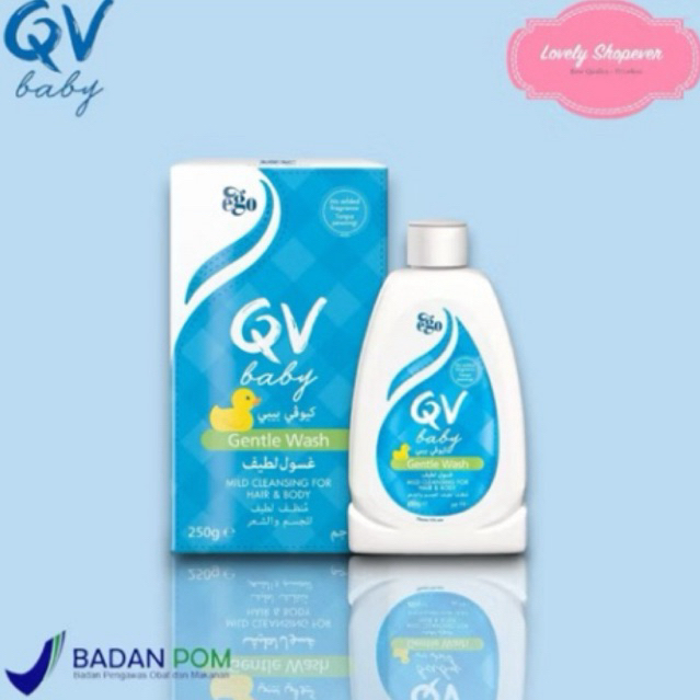 QV BABY GENTLE WASH MILD CLEANSING FOR HAIR  & BODY 250GR