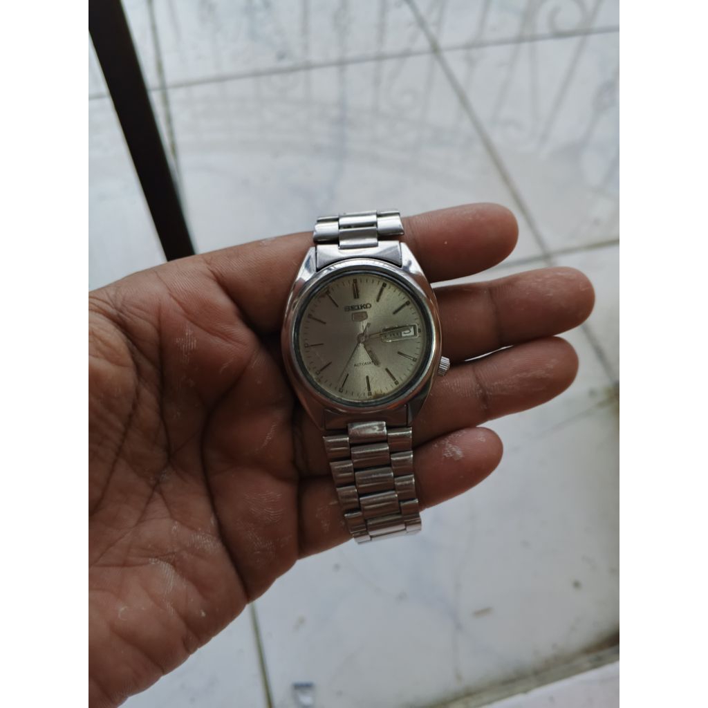 Seiko 5 Automatic Vintage Diel Silver Original