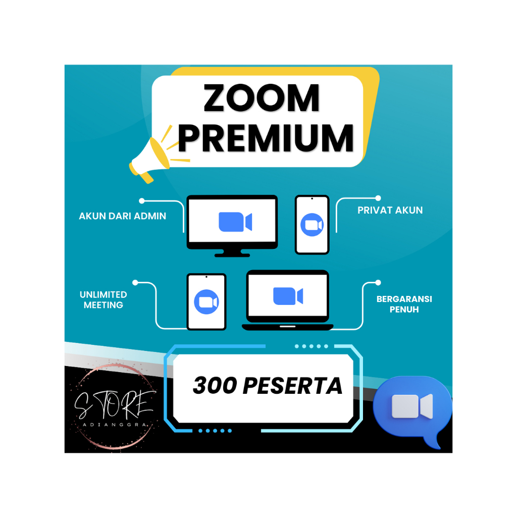 Zoom Bulanan Mingguan 300 Peserta Full Garansi