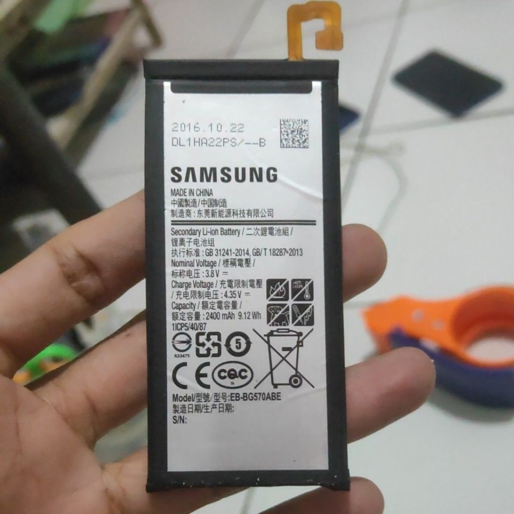 BATRAI BATRE SAMSUNG J5 FREM/ G570F ORI COPOTAN NORMAL