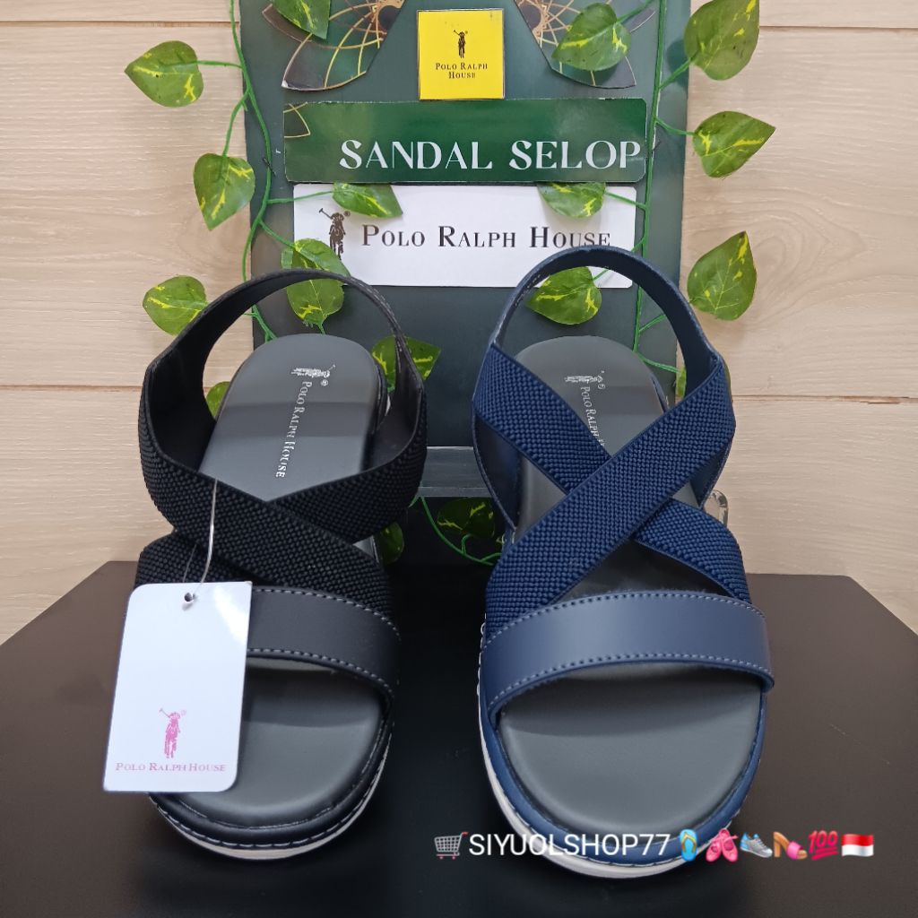 [Bisa COD/100% Original/Art ITALY 01] Sandal Wanita POLO RALPH HOUSE/Sandal Wanita/Sandal Slide Wani