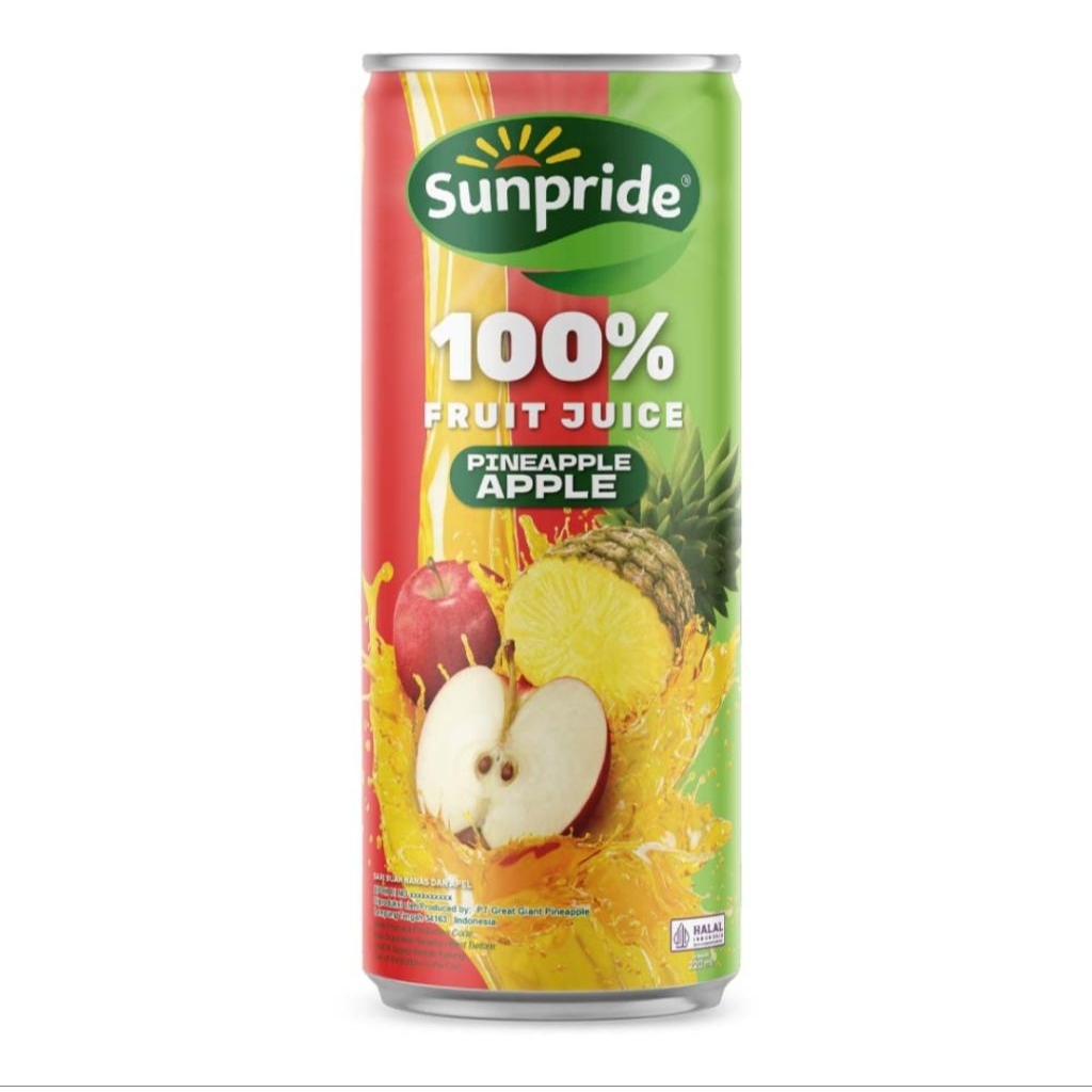 Sunpride Jus Buah Nanas Apel Kaleng 220 ml