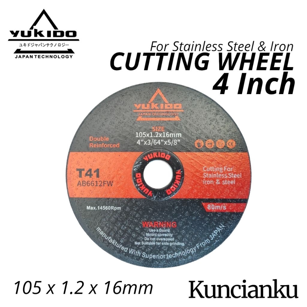 batu gerinda potong GH / batu potong 4 inch YUKIDO / Yukido batu potong 4 inch / mata gerinda