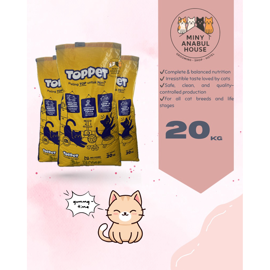 Toppet Cat Food Salmon 20kg (1SAK)
