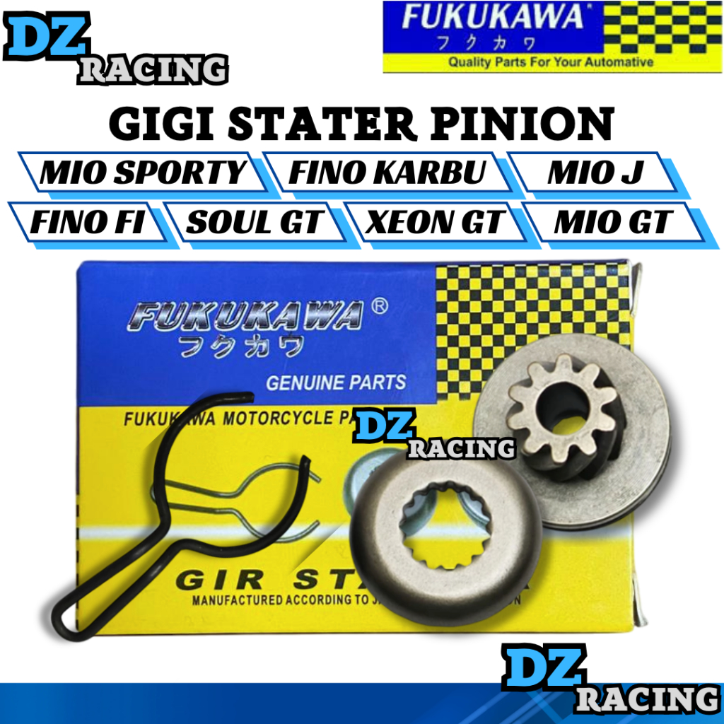 Gigi Pinion Starter Mio Sporty Smile Mio Soul Fino Karbu Nouvo Pinion Kick Starter Set Fukukawa