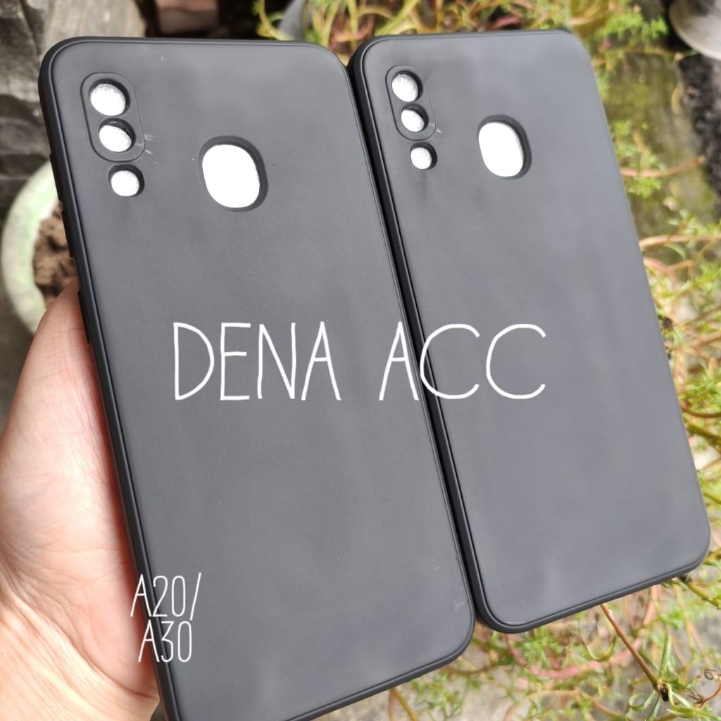 Soft Case Silikon Black Macaron Samsung A20 SM-A205F Samsung A30 SM-A305F