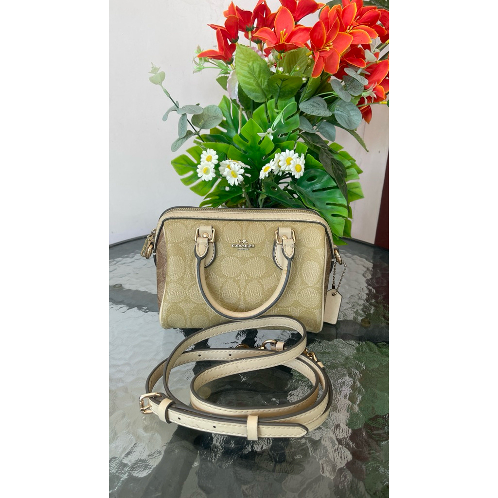 preloved co ach rowan mini 3 tone